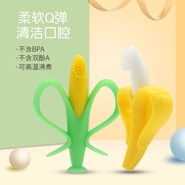 baby gutta percha children's molars silicone toys banana corn toothbrush maternal and infant products
baby gutta percha children's molars silicone toys banana corn toothbrush maternal and infant products