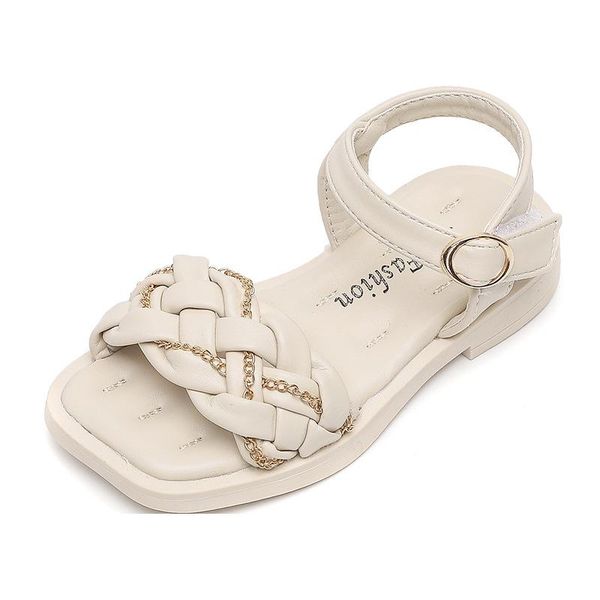 sandals girls summer woven female kids baby princess soft sole medium big children chain beach shoes, Black;red
sandals girls summer woven female kids baby princess soft sole medium big children chain beach shoes, Black;red