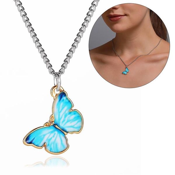 pendant necklaces 1pcs sweet charm necklace casual butterfly chain choker jewelry gift for women girls, Silver
pendant necklaces 1pcs sweet charm necklace casual butterfly chain choker jewelry gift for women girls, Silver