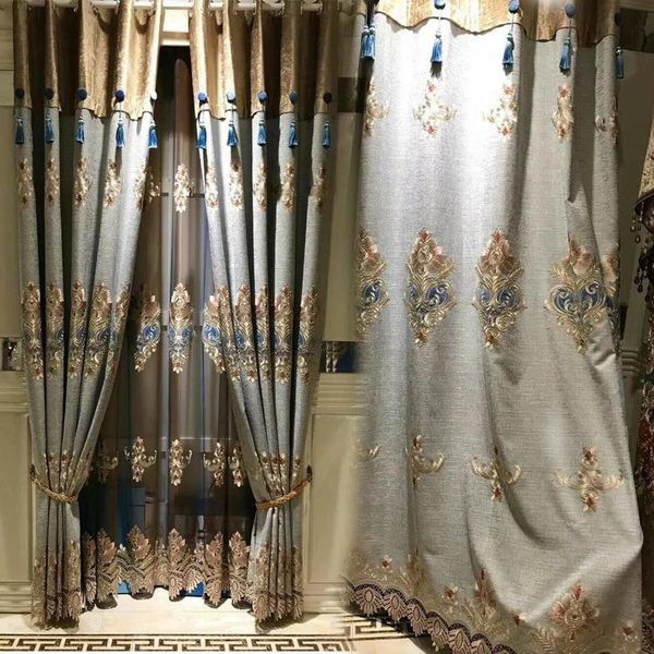 luxury modern living room high-end european curtains villa balcony bedroom shading embroidered curtain & drapes
luxury modern living room high-end european curtains villa balcony bedroom shading embroidered curtain & drapes