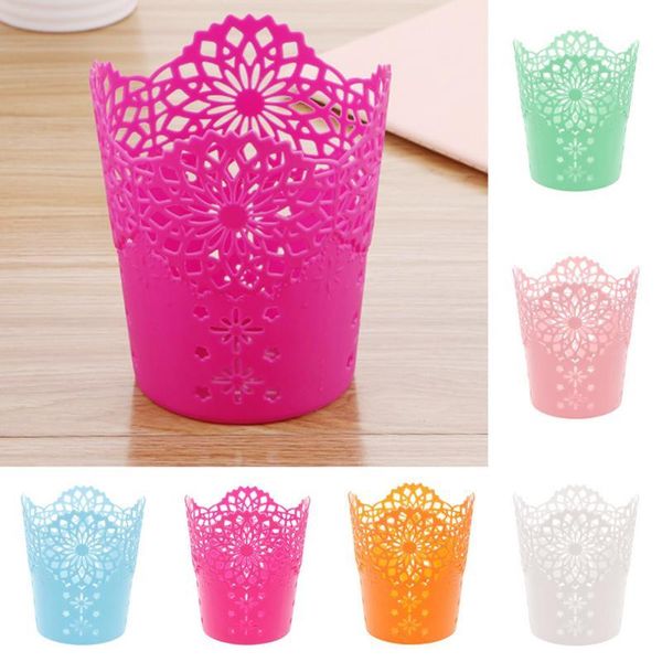 storage baskets creative multifunctional hollow flower pen pot makeup brush holder deskrubbish basket
storage baskets creative multifunctional hollow flower pen pot makeup brush holder deskrubbish basket