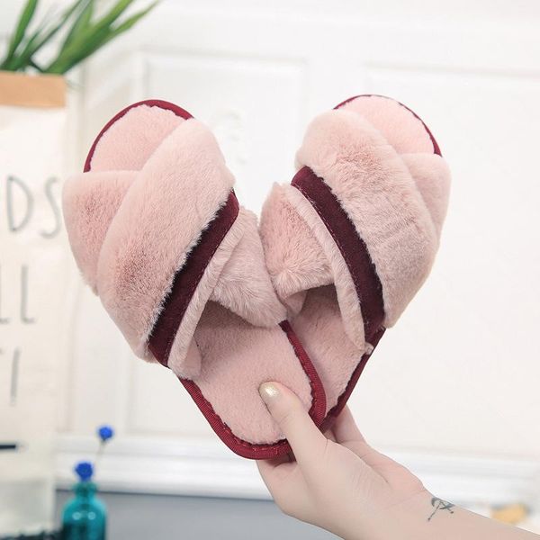 women slippers winter warm fur boys girls house shoes flat heel home indoor bedroom lovely comfort cross open toe, Black
women slippers winter warm fur boys girls house shoes flat heel home indoor bedroom lovely comfort cross open toe, Black