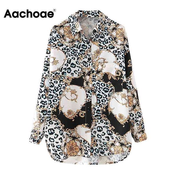 aachoae fashion leopard printed blouse women long sleeve vintage tunic turn down collar ladies office shirt with pocket 210413, White
aachoae fashion leopard printed blouse women long sleeve vintage tunic turn down collar ladies office shirt with pocket 210413, White
