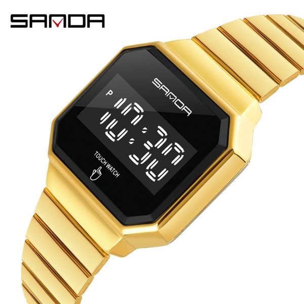 wristwatches fashion 2021 sanda brand mens watches touch screen waterproof wristwatch led digital watch for men clock relogios masculino, Slivery;brown
wristwatches fashion 2021 sanda brand mens watches touch screen waterproof wristwatch led digital watch for men clock relogios masculino, Slivery;brown