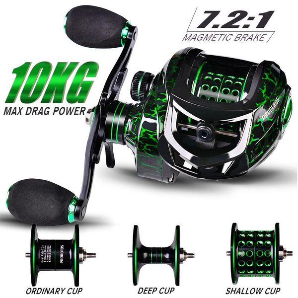 baitcasting reels reel 12+1bb fishing 7.2:1 gear ratio 10kg/22lb carbon fiber drag 10-level magnet braking system baitcaster
baitcasting reels reel 12+1bb fishing 7.2:1 gear ratio 10kg/22lb carbon fiber drag 10-level magnet braking system baitcaster