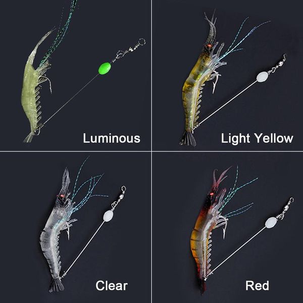 10pcs/lot shrimp bait set plastic fishing lures soft luminous fish lure with sharp hook tackles
10pcs/lot shrimp bait set plastic fishing lures soft luminous fish lure with sharp hook tackles