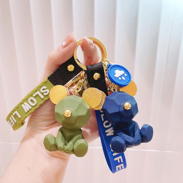 keychains 2021 fashion bear keychain women girl leather lanyard animal key chain cute bag charms keyring pendant party jewelry 5 color, Silver
keychains 2021 fashion bear keychain women girl leather lanyard animal key chain cute bag charms keyring pendant party jewelry 5 color, Silver