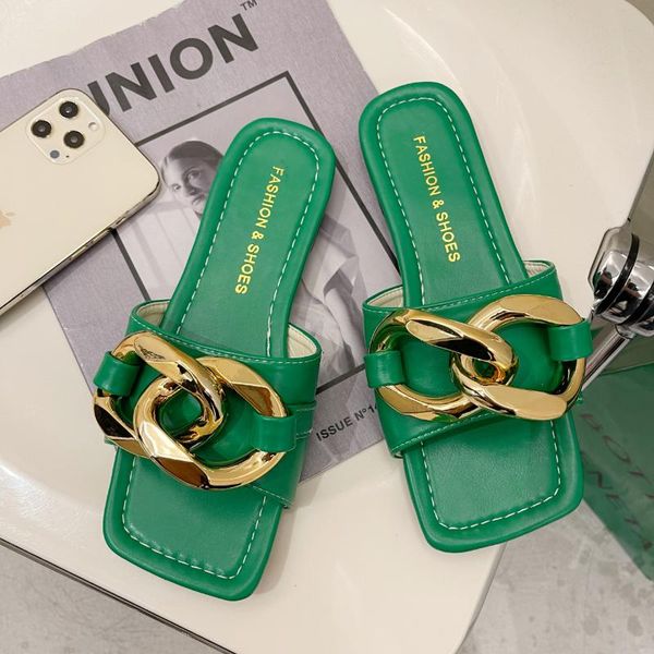 slippers large size 35-43 2021 summer women's metal flat heels fashion shoes woman black white walking flip flops
slippers large size 35-43 2021 summer women's metal flat heels fashion shoes woman black white walking flip flops
