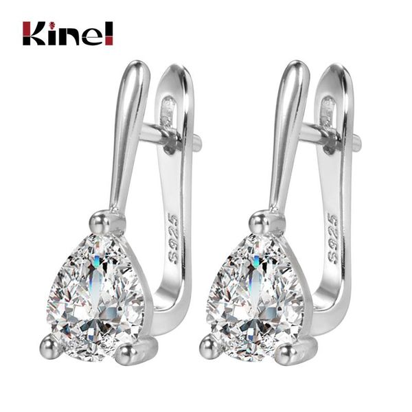kinel luxury bridal wedding stud earrings gold silver color water drop cubic zirconia for women fasion jewellery, Golden;silver
kinel luxury bridal wedding stud earrings gold silver color water drop cubic zirconia for women fasion jewellery, Golden;silver