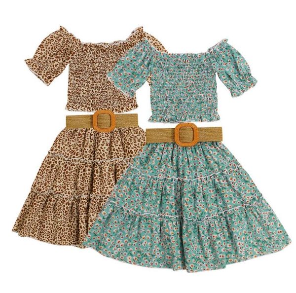 clothing sets girls casual summer floral clothes set short sleeve crop shirt long skirt with waistband children's, White
clothing sets girls casual summer floral clothes set short sleeve crop shirt long skirt with waistband children's, White