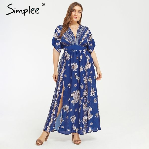 boho floral print plus size women holiday v neck short sleeve split long vestidos summer female beach dress 210414, Black;gray
boho floral print plus size women holiday v neck short sleeve split long vestidos summer female beach dress 210414, Black;gray