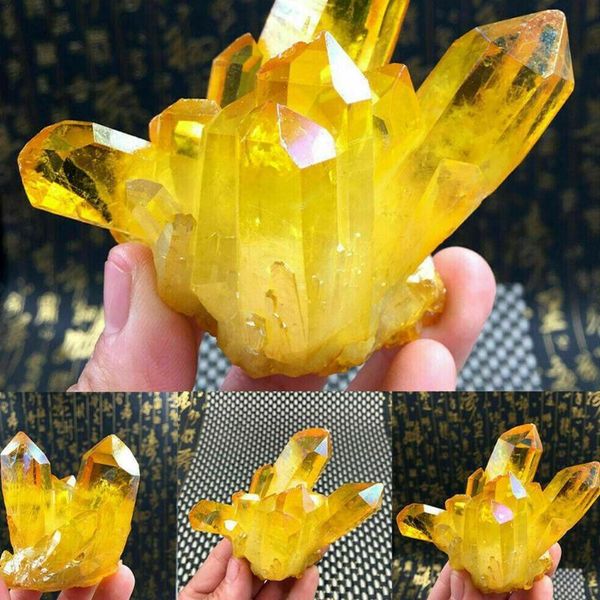 1pc natural yellow citrine crystal druzy quartz cluster gem stone healing specimen decorative objects & figurines
1pc natural yellow citrine crystal druzy quartz cluster gem stone healing specimen decorative objects & figurines