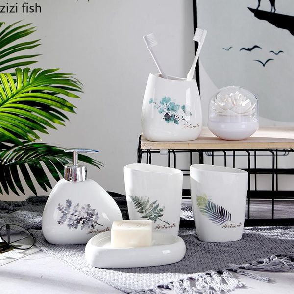 bath accessory set ceramics bathroom kit toothbrush holder cup cotton swab box lotion bottle 6-piece supplies
bath accessory set ceramics bathroom kit toothbrush holder cup cotton swab box lotion bottle 6-piece supplies