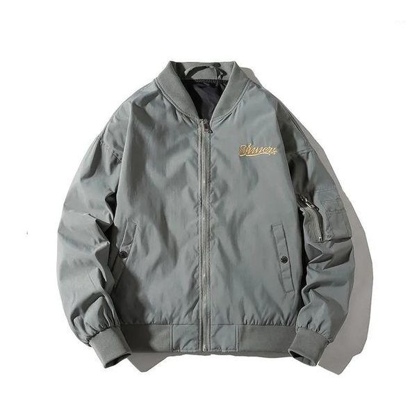 men's jackets spring autumn jacket embroidery loose ins baseball uniform coat lovers pilot bomber streetwear, Black;brown
men's jackets spring autumn jacket embroidery loose ins baseball uniform coat lovers pilot bomber streetwear, Black;brown