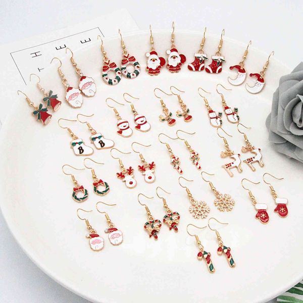 christmas new earrings cartoon christmas tree snowman elk moon drop oil hook earrings
christmas new earrings cartoon christmas tree snowman elk moon drop oil hook earrings