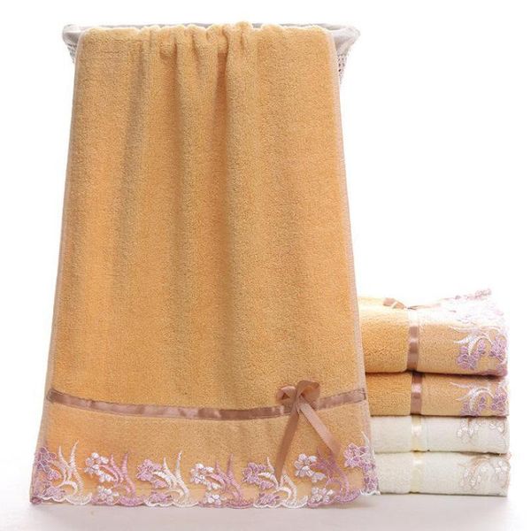 towel buy 1 get 34*75cm cotton lace bow creative face soft 105g
