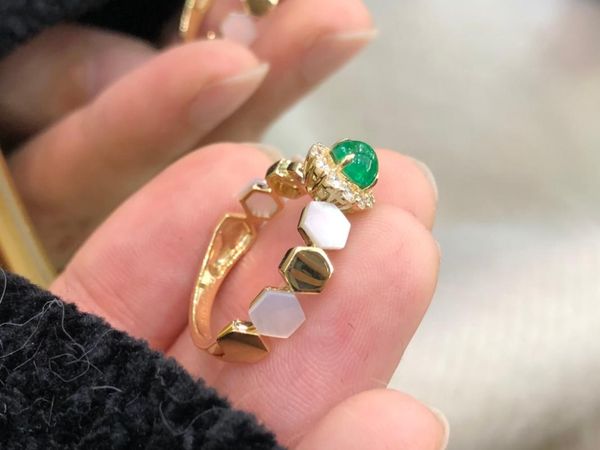 cluster rings sx solid 18k white gold nature green emerald 0.40ct for women birthday's presents fine jewelry, Golden;silver
cluster rings sx solid 18k white gold nature green emerald 0.40ct for women birthday's presents fine jewelry, Golden;silver