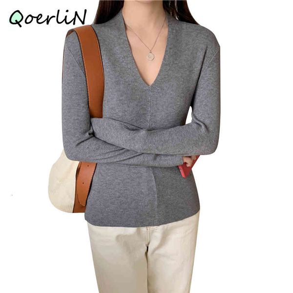 sweater v-neck sweaters fashion stretch long sleeve solid pullover fall slim women knitted black sweater female, White;black
sweater v-neck sweaters fashion stretch long sleeve solid pullover fall slim women knitted black sweater female, White;black