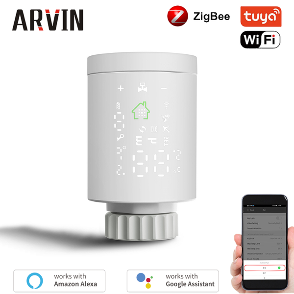 smart home control zigbee3.0 radiator trv temperature controller thermostatic valve voice alexa
smart home control zigbee3.0 radiator trv temperature controller thermostatic valve voice alexa