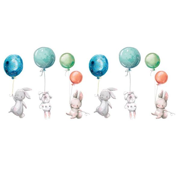colorful balloon rabbits wall stickers for kids bedroom decoration grey children nursery decal
colorful balloon rabbits wall stickers for kids bedroom decoration grey children nursery decal