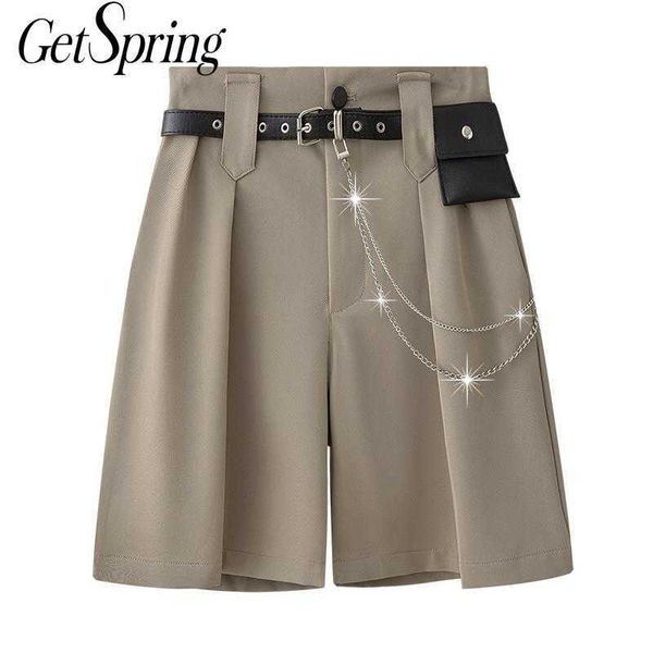 getspring women pants vintage high waist suit all match casual knee length fashion trousers 210601, Black;white
getspring women pants vintage high waist suit all match casual knee length fashion trousers 210601, Black;white