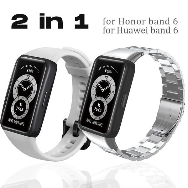 watch bands (2 pack) laforuta honor band 6 strap silicone watchband for huawei women men metal stainless steel wrist, Black;brown
watch bands (2 pack) laforuta honor band 6 strap silicone watchband for huawei women men metal stainless steel wrist, Black;brown