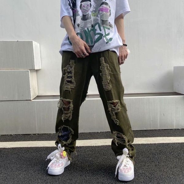 women's jeans y2k european and american street style letter embroidery edge design sense hiphop fried fog hole men, Blue
women's jeans y2k european and american street style letter embroidery edge design sense hiphop fried fog hole men, Blue