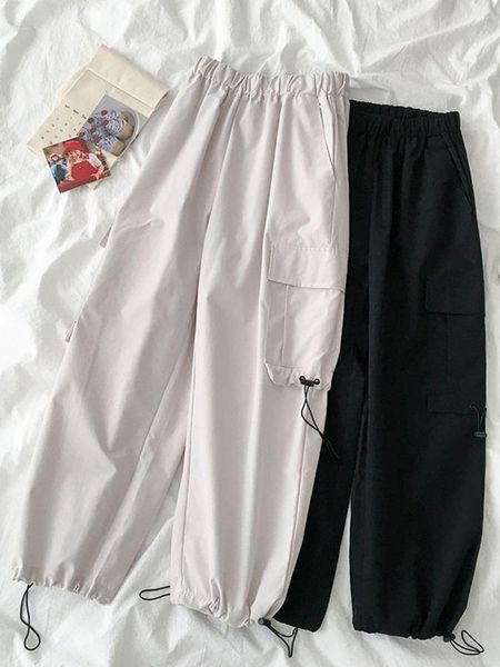 yeeloca temperament elastic sports pants 2021 summer women's fashion loose trousers korean high waist leisure & capris, Black;white
yeeloca temperament elastic sports pants 2021 summer women's fashion loose trousers korean high waist leisure & capris, Black;white