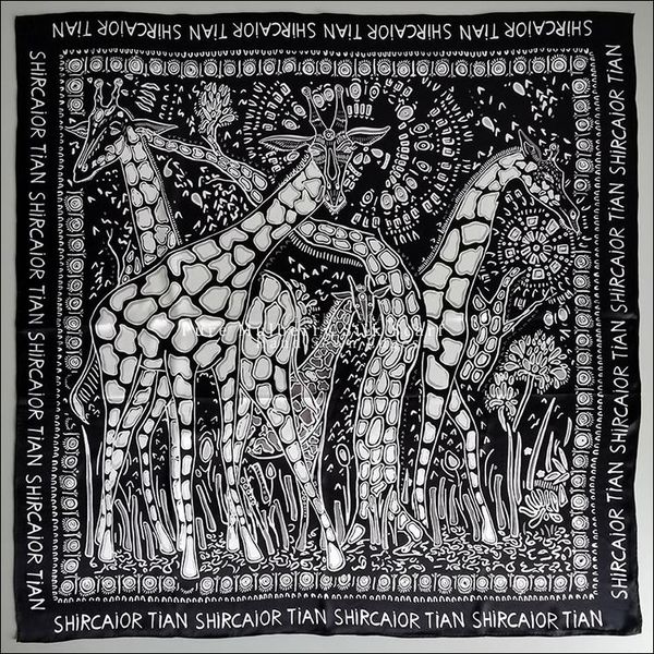 scarves satin animal print silk scarf women large mulberry-scarf wrap shawls 110*110 square hand rolled edges, Blue;gray
scarves satin animal print silk scarf women large mulberry-scarf wrap shawls 110*110 square hand rolled edges, Blue;gray