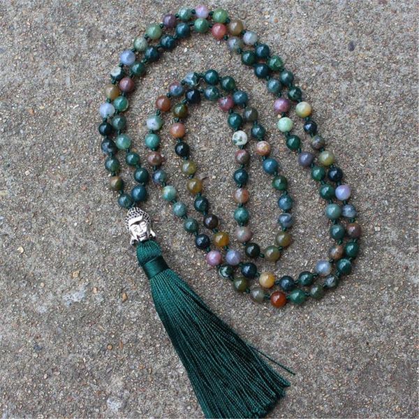 chains 6mm a-gate g-emstone necklaces 108 mala beads buddha tassel wrap necklace natural stone healing prayer yoga jewelry women, Silver
chains 6mm a-gate g-emstone necklaces 108 mala beads buddha tassel wrap necklace natural stone healing prayer yoga jewelry women, Silver