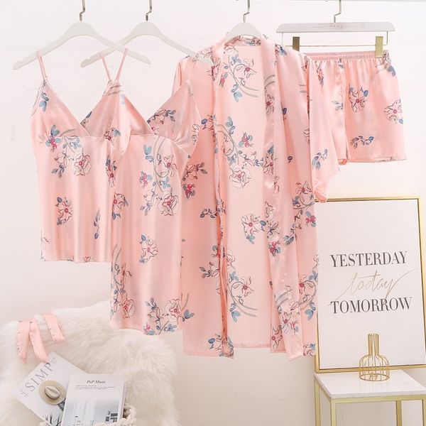 women's sleepwear print 4pcs pajamas set rayon lady casual kimono bathrobe spring summer nightwear sleep loose home wear 00en, Black;red
women's sleepwear print 4pcs pajamas set rayon lady casual kimono bathrobe spring summer nightwear sleep loose home wear 00en, Black;red