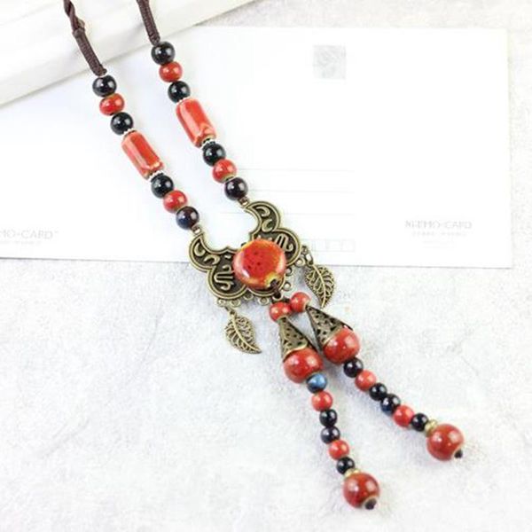 pendant necklaces women fashion unique ceramic tassel vintage style necklace sweater chain jewelry, Silver
pendant necklaces women fashion unique ceramic tassel vintage style necklace sweater chain jewelry, Silver