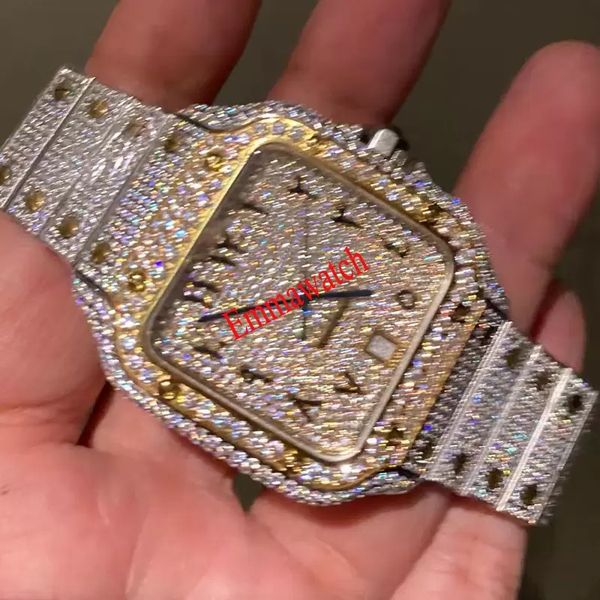 arabic numerals missfox square watch for men automatic self-winding luxury hiphop full iced out watches sliver&gold cubic zircon diamonds, Slivery;brown
arabic numerals missfox square watch for men automatic self-winding luxury hiphop full iced out watches sliver&gold cubic zircon diamonds, Slivery;brown