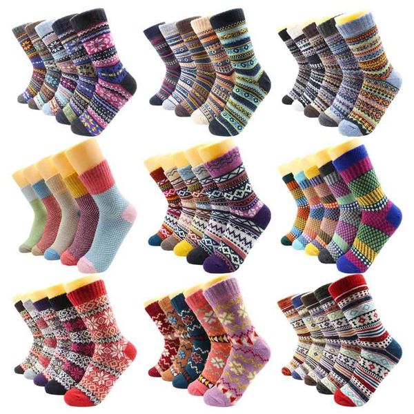 5 pairs fashion casual euramerican national wool socks warmer thermal thicken winter cashmere snow women socks 210720, Black;white
5 pairs fashion casual euramerican national wool socks warmer thermal thicken winter cashmere snow women socks 210720, Black;white