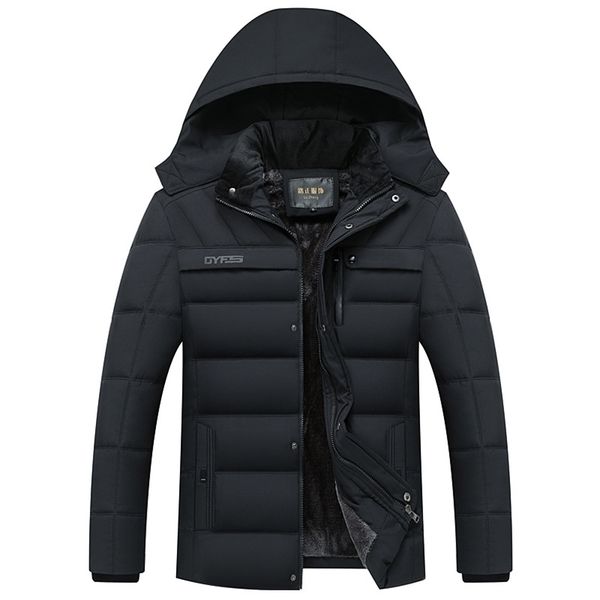 fashion fleece hooded winter coat men thick warm mens winter jacket windproof gift for father husband parka 211023, Black
fashion fleece hooded winter coat men thick warm mens winter jacket windproof gift for father husband parka 211023, Black