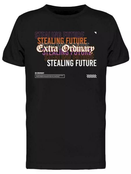 Extra Ordinary Tee Men's -Image by Shutterstock, White;black
