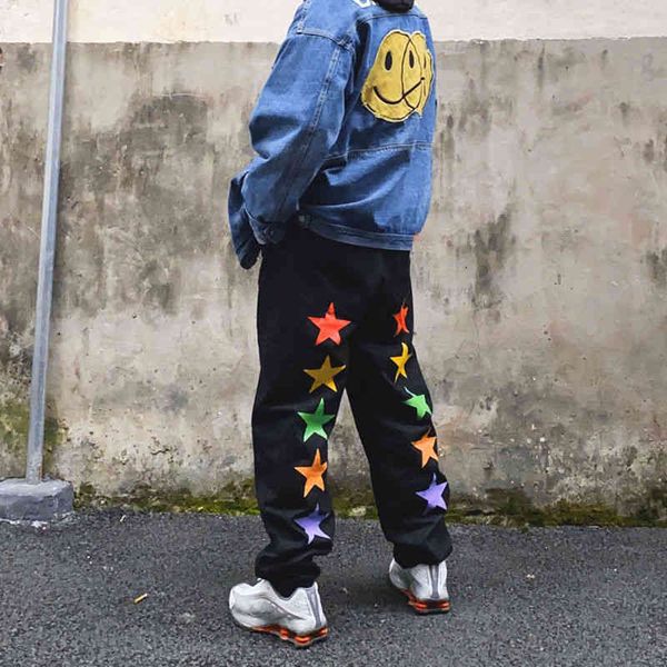 women's jeans biggorange new autumn couple retro straight loose jeans trend wild five-pointed star casual wide-leg women trousers, Blue
women's jeans biggorange new autumn couple retro straight loose jeans trend wild five-pointed star casual wide-leg women trousers, Blue