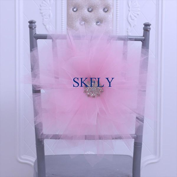 weddingcustom made decoration unique handmade large pink tulle chair flower with crystal buckle sashes
weddingcustom made decoration unique handmade large pink tulle chair flower with crystal buckle sashes