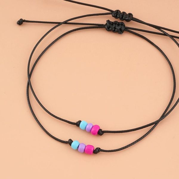 link, chain a pair of creative personality three-color rice beads beaded woven adjustable couple card bracelet hand-woven, Black
link, chain a pair of creative personality three-color rice beads beaded woven adjustable couple card bracelet hand-woven, Black