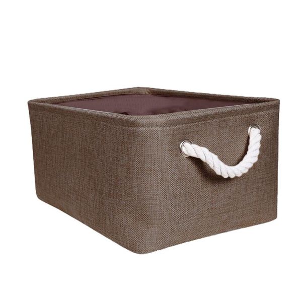 40# large capacity storage baskets clothes organizer cotton fabric rope handles bins folding diversified wardrobe organizador clothing &
40# large capacity storage baskets clothes organizer cotton fabric rope handles bins folding diversified wardrobe organizador clothing &