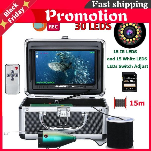 fish finder 7'' hd 1080p dvr underwater fishing camera 1280*720 screen15pcs white leds+15pcs infrared lamp
fish finder 7'' hd 1080p dvr underwater fishing camera 1280*720 screen15pcs white leds+15pcs infrared lamp
