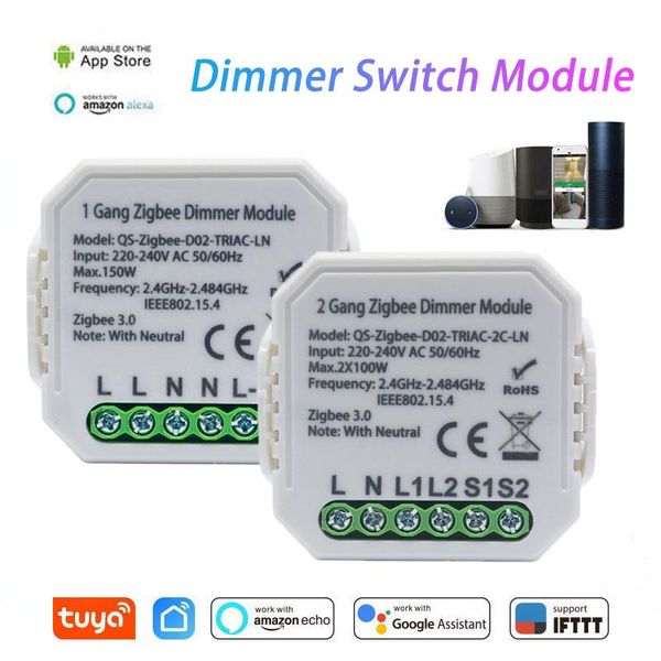smart home control tuya zigbee 3.0 wireless dimmer switch module 1 gang/2 gang remote works with alexa google
smart home control tuya zigbee 3.0 wireless dimmer switch module 1 gang/2 gang remote works with alexa google