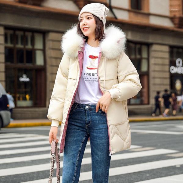 women's trench coats korean winter jacket parkas 2021 autumn women down cotton-padded jackets coat fashion students big fur hooded, Tan;black
women's trench coats korean winter jacket parkas 2021 autumn women down cotton-padded jackets coat fashion students big fur hooded, Tan;black