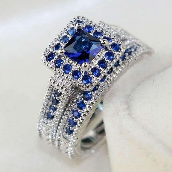 wedding rings fashion temperament ladies micro-inlaid square blue zircon light luxury 2-piece ring jewellery whole sale, Slivery;golden
wedding rings fashion temperament ladies micro-inlaid square blue zircon light luxury 2-piece ring jewellery whole sale, Slivery;golden