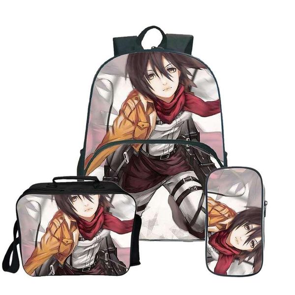 backpack attack on titan 3pcs/set cartoon print school bags fashion 3d teenage bookbag mochila casual backpacks drop
backpack attack on titan 3pcs/set cartoon print school bags fashion 3d teenage bookbag mochila casual backpacks drop