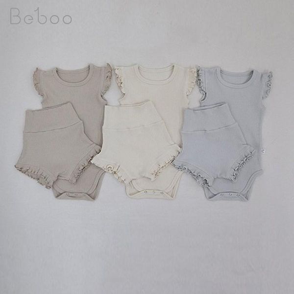 korean style baby pyjamas born flying sleeve clothes 2021 ins summer sleep suit for boys and girls 2pcs high waist sets pajamas, Blue;red
korean style baby pyjamas born flying sleeve clothes 2021 ins summer sleep suit for boys and girls 2pcs high waist sets pajamas, Blue;red