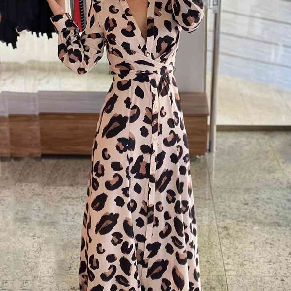 women fashion deep v party dress ball gown formal dress leopard print button design long sleeve maxi dress 210716, Black;gray
women fashion deep v party dress ball gown formal dress leopard print button design long sleeve maxi dress 210716, Black;gray