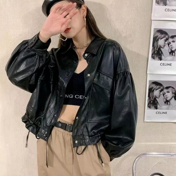 women's leather & faux black jacket women winter punk style highstreet biker 2021 korean chic cropped loose outerwear harajuku coat
women's leather & faux black jacket women winter punk style highstreet biker 2021 korean chic cropped loose outerwear harajuku coat