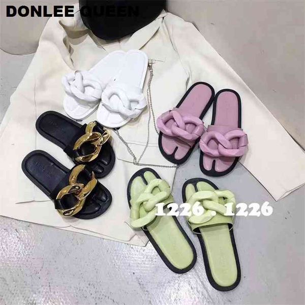 brand design gold chain slipper peep toe slip on flat casual slides house outdoor flip flop beach shoes summer sandal 210619, Black
brand design gold chain slipper peep toe slip on flat casual slides house outdoor flip flop beach shoes summer sandal 210619, Black