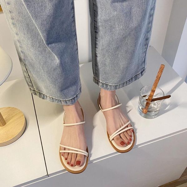 summer net red flat sandals female fairy style ins tide simple korean version of wild roman and slippers, Black
summer net red flat sandals female fairy style ins tide simple korean version of wild roman and slippers, Black